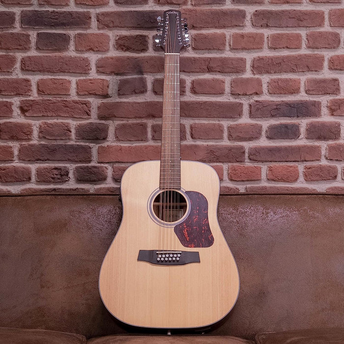 Walden D552E Natura Solid Spruce Top 12-String Dreadnought Acoustic-Electric Guitar - Open Pore Satin Natural