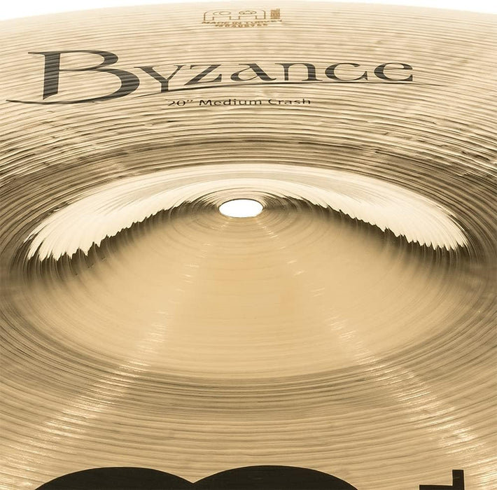 Meinl Cymbals Byzance 20" Extra Dry Thin Crash — MADE IN TURKEY — Hand Hammered B20 Bronze, 2-YEAR WARRANTY, B20EDTC