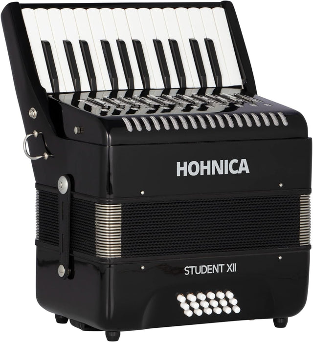 Hohner 44-Key Student XII Piano Accordion - Black (STUXII)