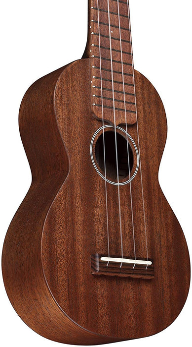 Martin Guitar S1 Acoustic Ukulele with Soft Case, Genuine Mahogany Construction, Hand-Rubbed Finish, Soprano Ukulele Neck Shape with Standard Taper