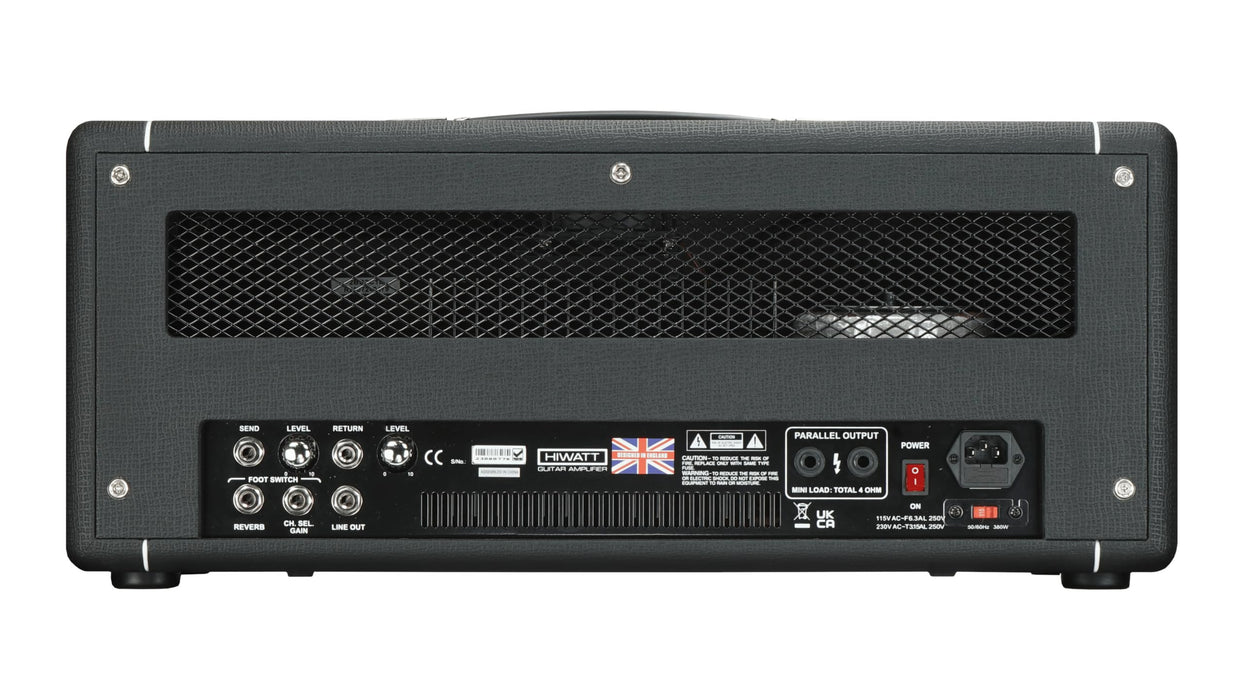 Hiwatt Super Leeds 300R Head, 300W 2-Channel Electric Guitar Amplifier Head with Spring Reverb