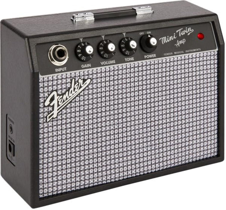 Fender Mini 65 Twin-Amp Electric Guitar Amplifier, Black, with 2-Year Warranty