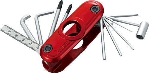 Ibanez MTZ11-BBK Guitar Multi-Tool - 11-in-1 Compact Setup Tool Kit, Red