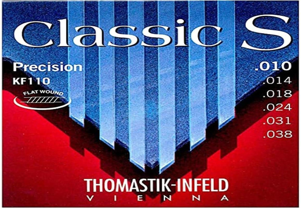 Thomastik-Infeld KF110 Classical Guitar Strings: Classic S Series Rope Core Set with Chrome Steel E, B, G, D, A, Plain Steel e