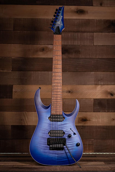 Ibanez RGA Standard 7-String Electric Guitar (Blue Lagoon Burst Flat)