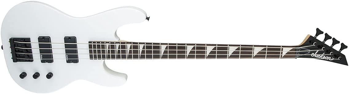 Jackson JS Series Concert Bass JS2, Snow White, Amaranth Fingerboard