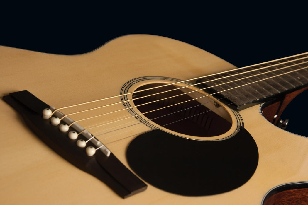 Jasmine Orchestra Style Acoustic Electric Guitar, Natural Finish (JO36CE-NAT-U)