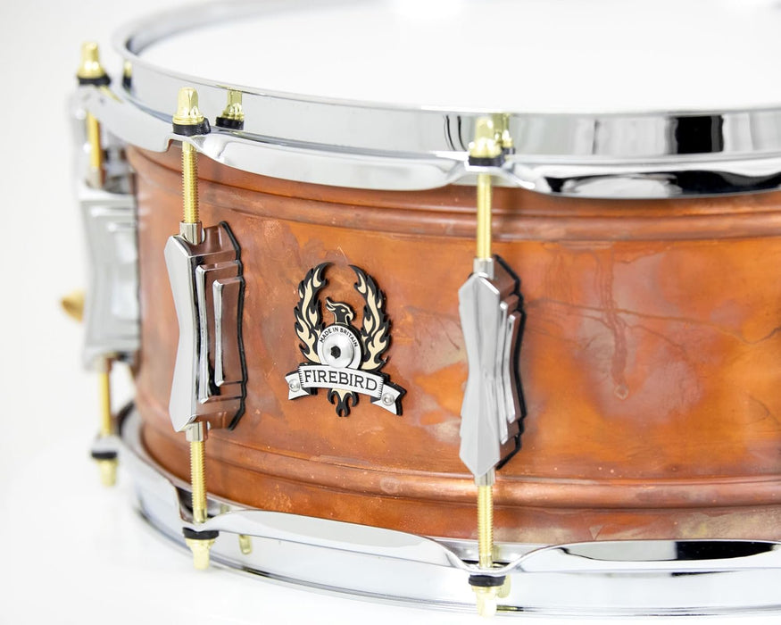 British Drum Co. FB-14-60-SN Firebird Series Copper Over Brass Snare 14" x 6"