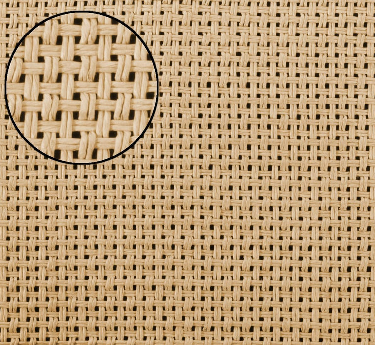 FretMax Marshall-Style Cane Weave Tan Grill Cloth - 59" Wide (FMMGC)