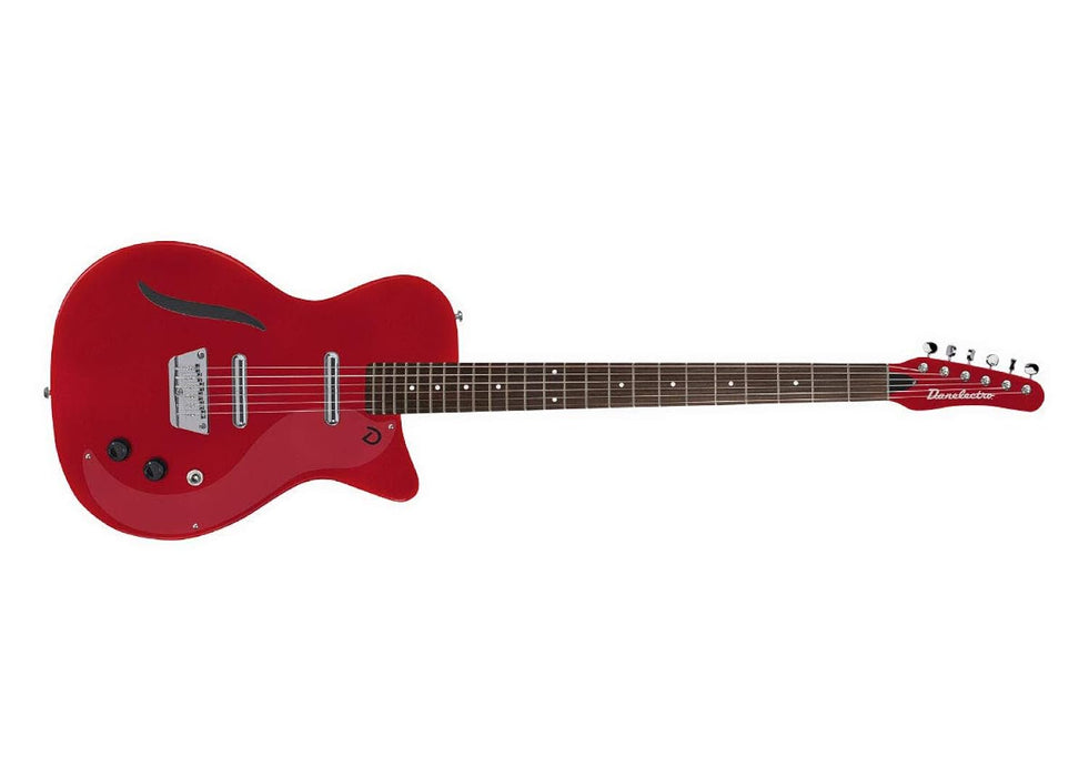 Danelectro Vintage Baritone Electric Guitar - Red Metallic