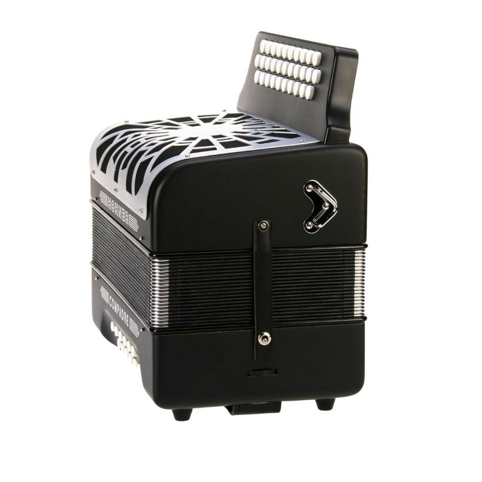 Hohner Compadre FBbEb Musica Tipica Series Accordion (Black) - 12 Basses, 62 Notes, Standard Straps with Gig Bag