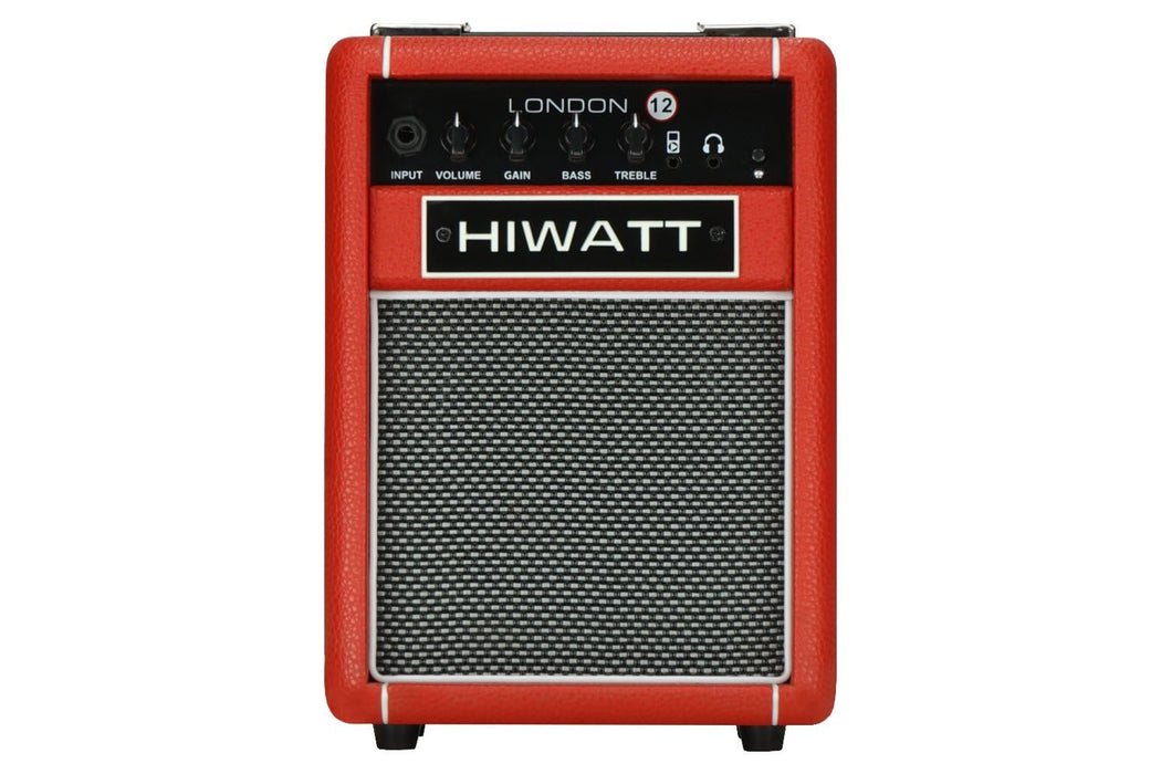 Hiwatt London 12 Watt Combo Practice Amp with Bluetooth, Red, 2 Watts, 6.5 Inch Speaker