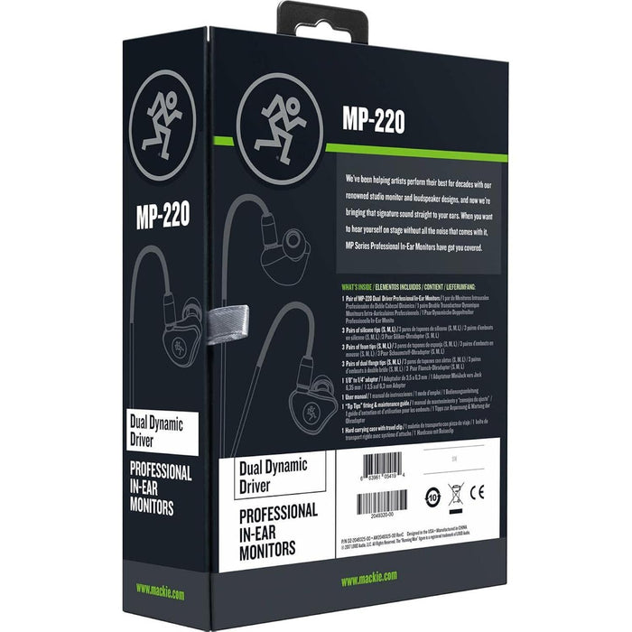 Mackie MP Series In-Ear Headphones & Monitors with Single Driver and Bluetooth Adapter(MP-120BTA)