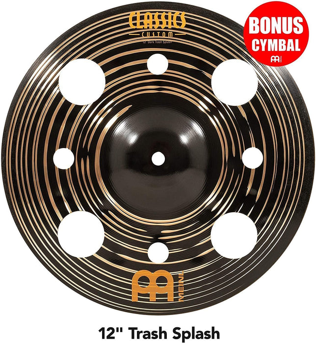 Meinl 18" China Cymbal - Classics Custom Dark - Made in Germany, 2-YEAR WARRANTY (CC18DACH)