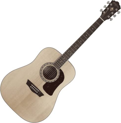 Washburn Heritage 10 Series Dreadnought Acoustic Guitar, Natural (HD10S-O-U)