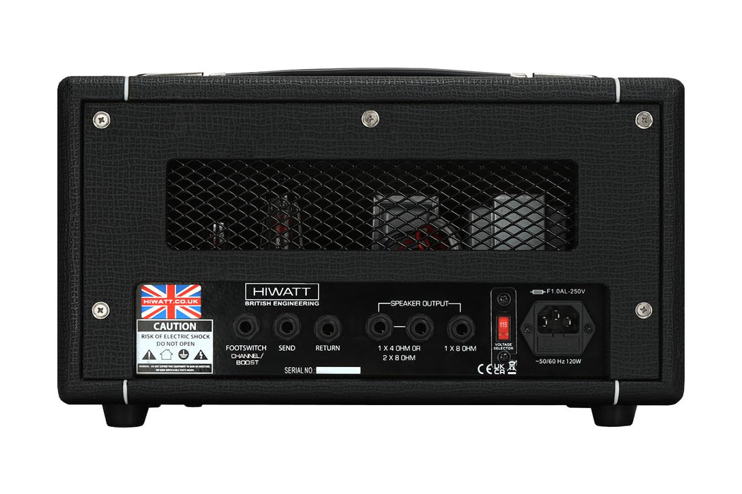 Hiwatt Hi-5 Head 5W 2-Channel Tube Guitar Amplifier Head, British Engineered