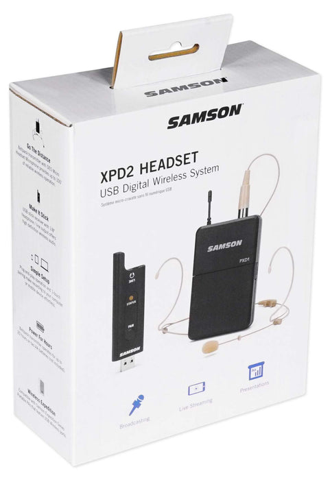SAMSON XPD2 Headset USB Wireless Microphone System