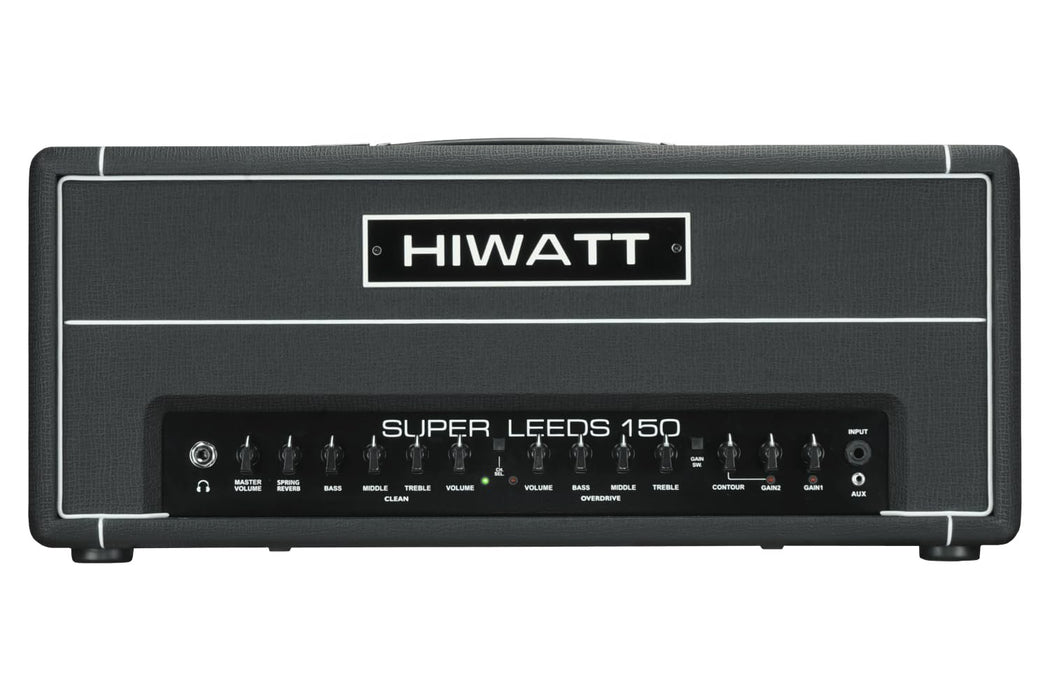 Hiwatt Super Leeds 150R Head, 150W 2-Channel Electric Guitar Amplifier Head with Spring Reverb