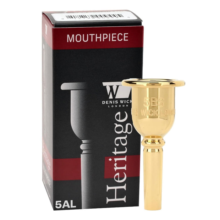 Denis Wick Heritage Trombone Mouthpiece Gold-Plated 3180G-5BS Small Shank