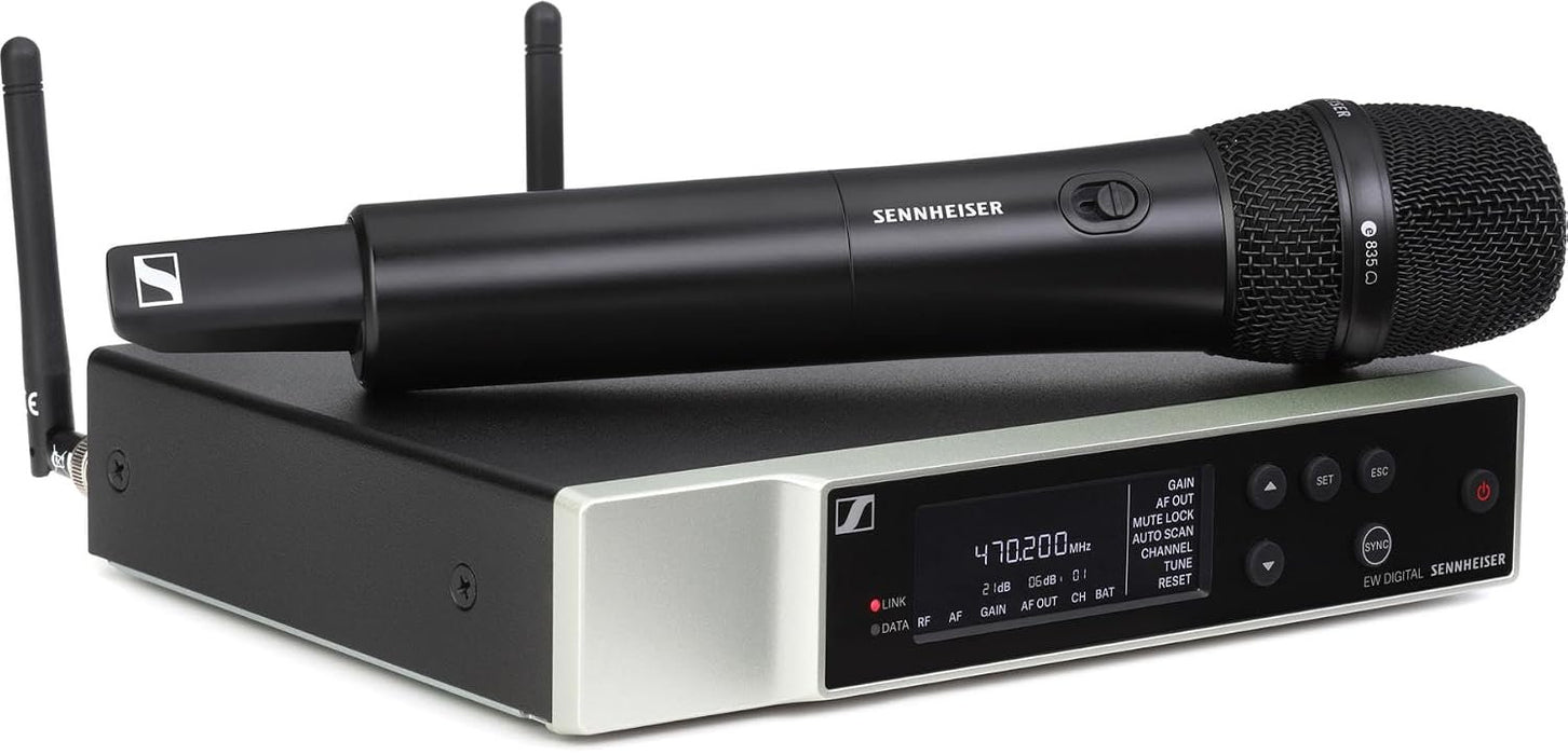 Sennheiser EW-D 835-S Dynamic Handheld Microphone Set, Black, XLR Connectivity