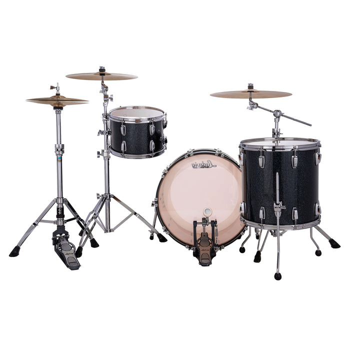 Ludwig Hybrid Black Sparkle 3pc Maple Drum Set