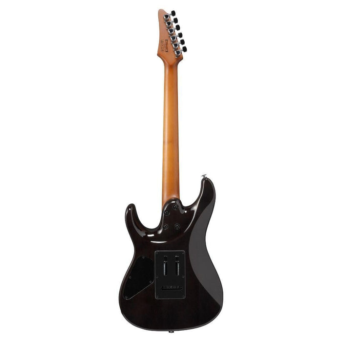 Ibanez AZ24S1F Standard 6-String Right-Handed Electric Guitar with Roasted Maple Neck and Jatoba Fretboard (Transparent Black Sunburst)