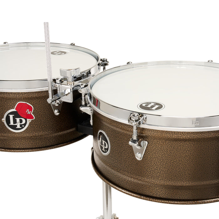Latin Percussion Pedrito Signature Timbales - 14" & 15" Dark Mocha Steel Drum Set