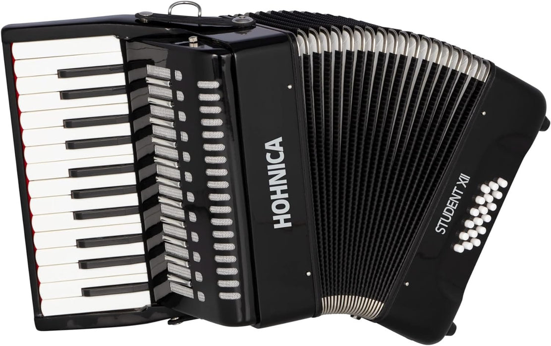 Hohner 44-Key Student XII Piano Accordion - Black (STUXII)