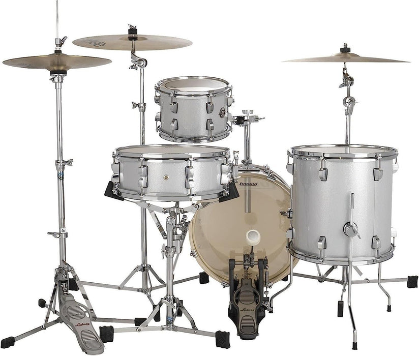 Ludwig Breakbeats by Questlove 4-Piece Shell Pack with Snare Drum - White Sparkle