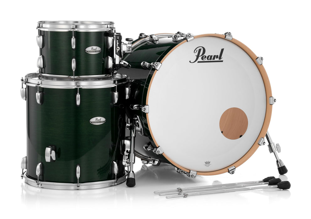 Pearl PMX Professional Series 3-Piece Drum Shell Pack - 22x16 Bass, 16x16 Tom, 12x8 Tom - Emerald Mist
