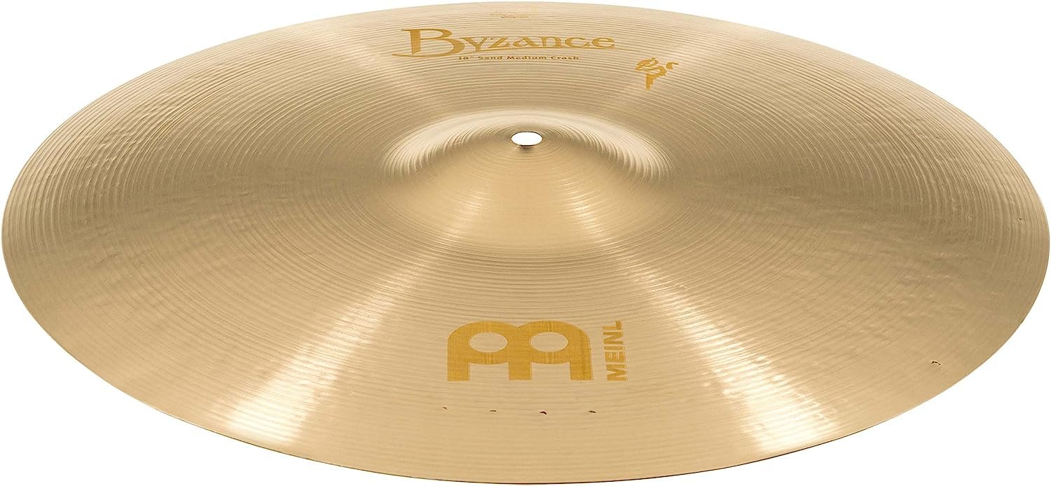 Meinl Cymbals Byzance 18" Dual Crash — MADE IN TURKEY — Hand Hammered B20 Bronze, 2-YEAR WARRANTY, inch (B18DUC)