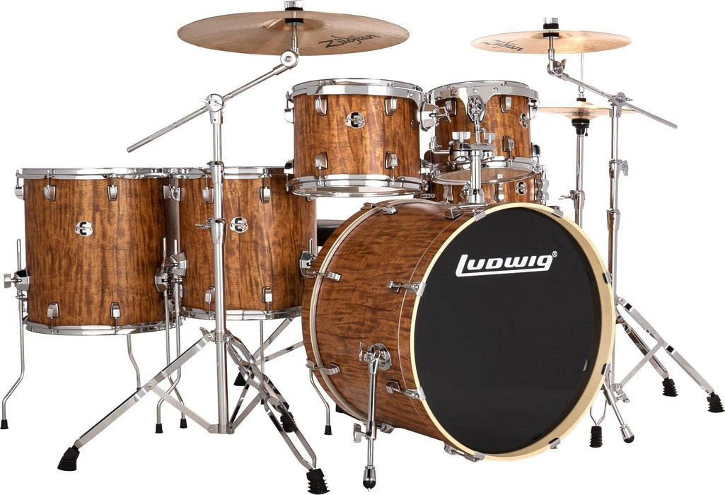 Ludwig Element Evolution 6-piece Complete Drum Set with Zildjian Cymbals - Cherry (LE622010)