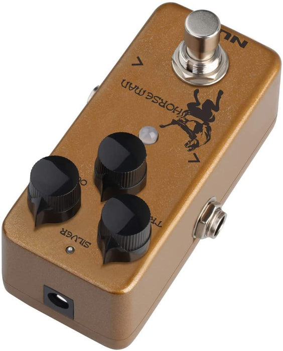 NUX Horseman Overdrive Guitar Effect Pedal with Gold and Silver modes