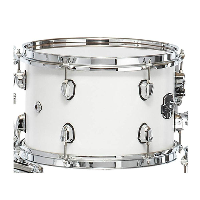 Mapex 13" x 10" Saturn Series Maple/Walnut Mounted Tom - Satin White (SRT1310RM)