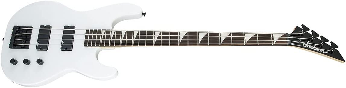 Jackson JS Series Concert Bass JS2, Snow White, Amaranth Fingerboard