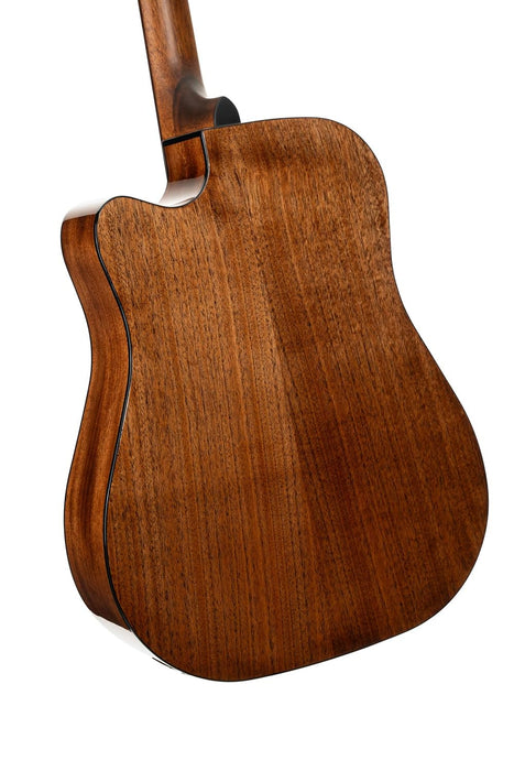 Cort EARTH60CENAT Earth 60 Dreadnought Solid Top Acoustic Electric Guitar, Natural Gloss