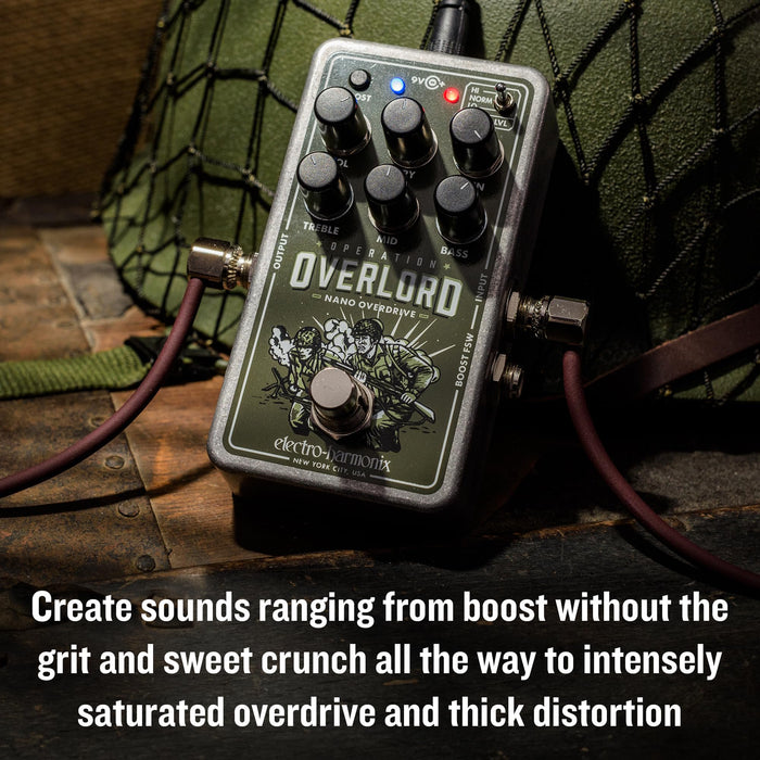 Electro-Harmonix Nano Operation Overlord Allied Overdrive Pedal