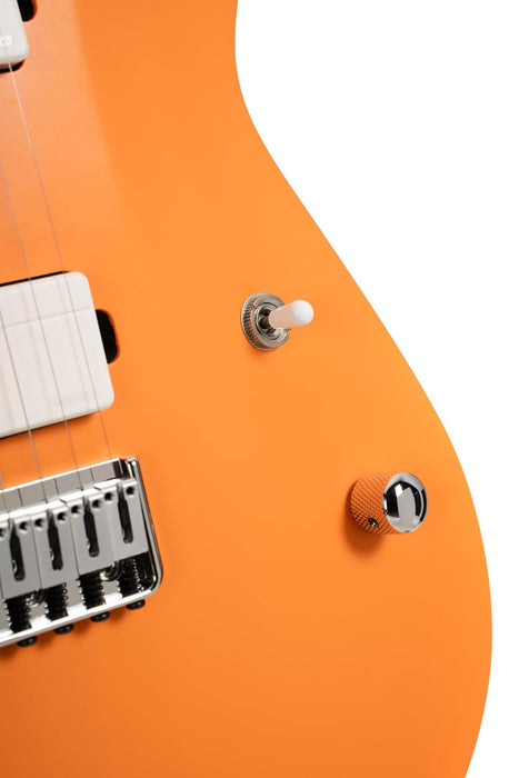 Cort KX600INOCS KX600 6-String Infinite Electric Guitar Orange Crush Satin