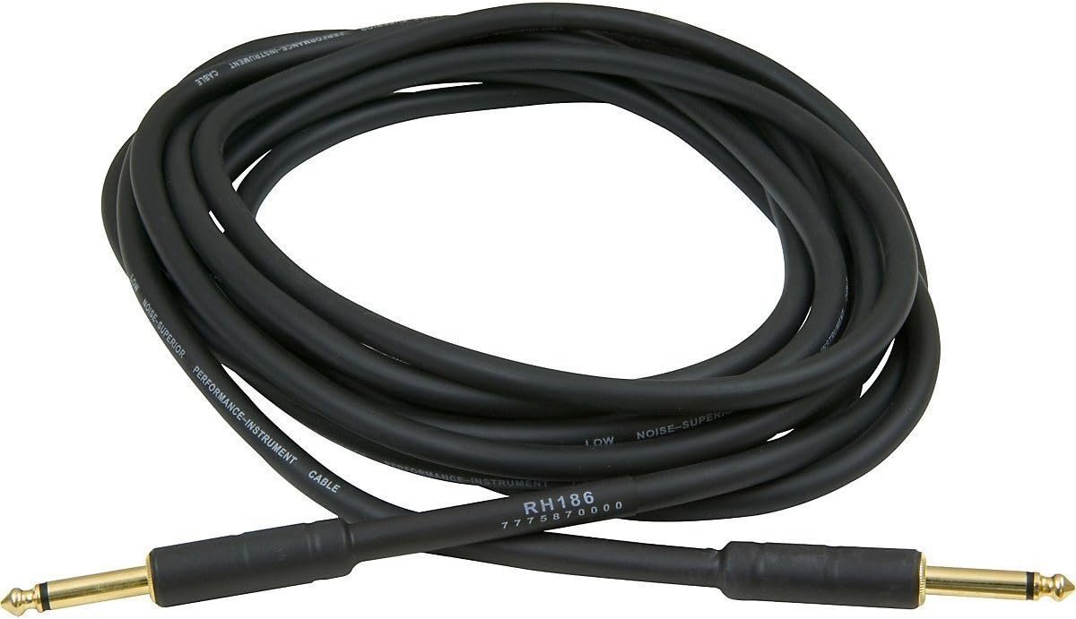 Pig Hog 18.5ft 1/4" - 1/4" Right Angle 8mm Instrument Cable (PH186R)