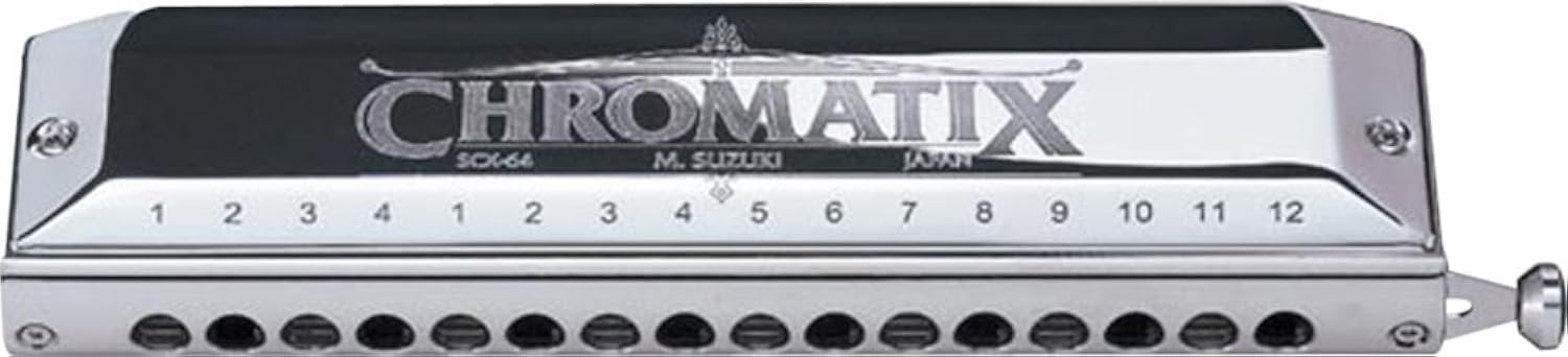 Suzuki Chromatix SCX-48 12 Hole Chromatic Harmonica, Key of A