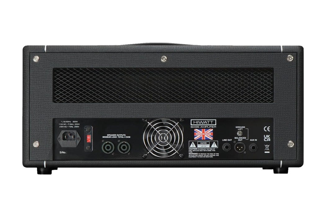 Hiwatt Bulldog 440 Bass Amplifier Head, 440W, Black