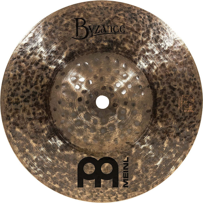 Meinl Cymbals Byzance 8" Dark Splash — MADE IN TURKEY — Hand Hammered B20 Bronze, 2-YEAR WARRANTY, B8DAS