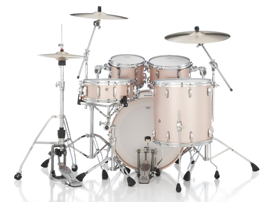 Pearl Masters Maple Gum 4-Piece Shell Pack Drum Kit - 22/16/12/10 - Satin Rose Gold