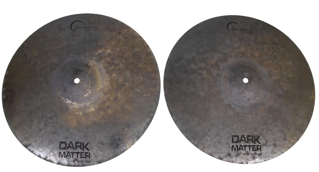 Dream Cymbals DMHH15 Dark Matter Series 15-Inch Hi-Hat Cymbals