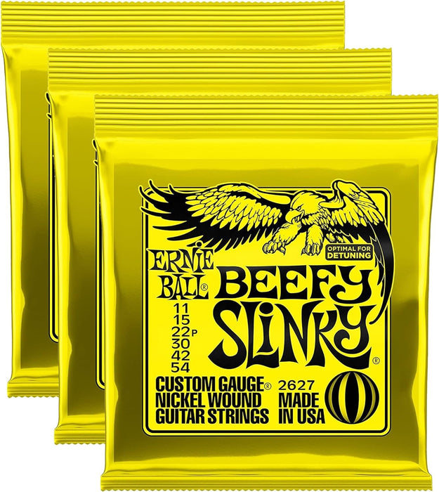 Ernie Ball Beefy Slinky 11-54 - 3-Pack Bundle (P02627)