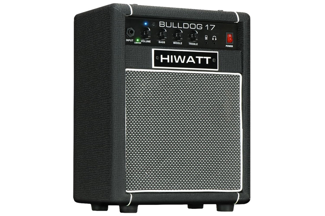 Hiwatt Bulldog 17 Bass Practice Combo Amplifier with Bluetooth, 17 Watts, 8 Inch Speaker, 3 Band EQ