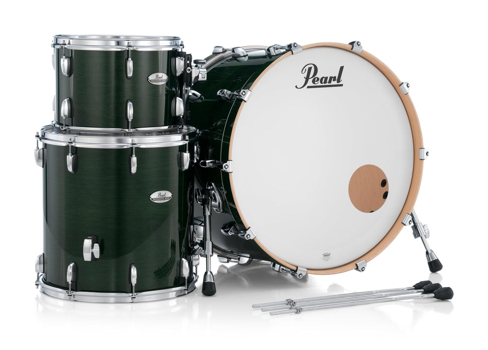 Pearl PMX Professional Series 3-Piece Drum Shell Pack 24/16/13 with Optimount - Emerald Mist