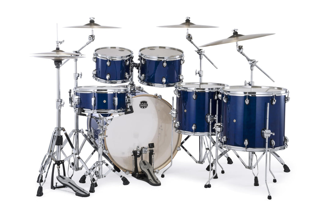 Mapex Mars Maple 6-Piece Studioease Shell Pack w/ 22" Bass Drum - Midnight Blue (MM628SFUOD)