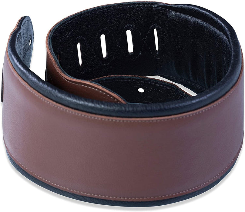 Levy's Leathers MSS2-4-BRN 4 Garment Leather Signature Series Guitar Strap,Brown