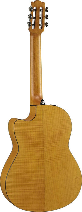 Yamaha NCX1FM NT Acoustic-Electric Nylon-String Classical Guitar With Flame Maple Back and Sides, Natural